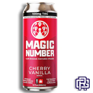 MAGIC NUMBER - Cherry Vanilla Nano Soda | 12oz 25mg (THC)