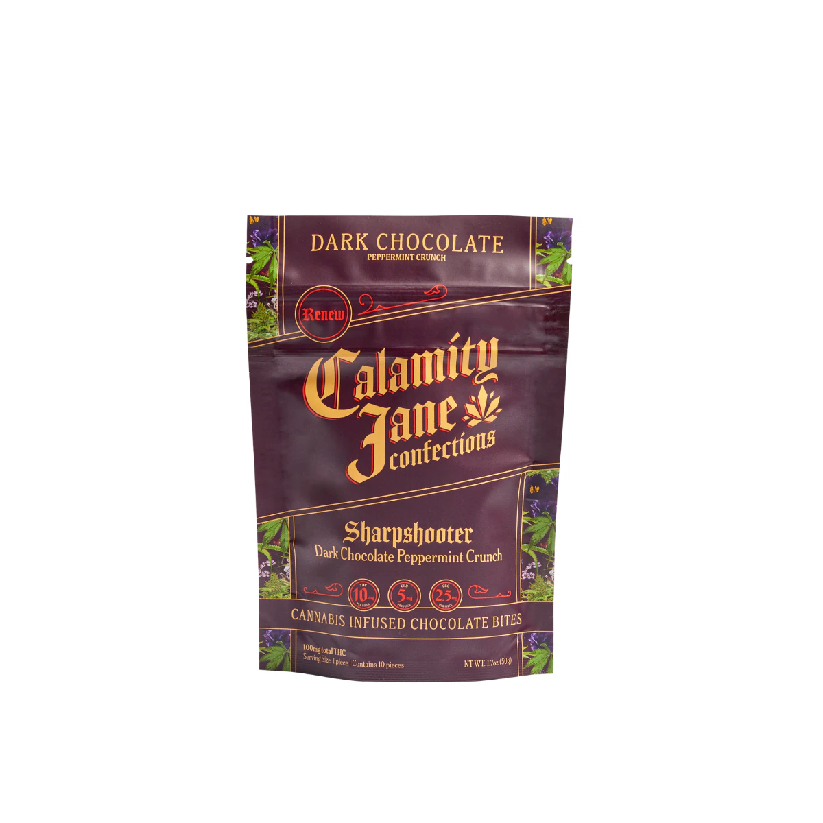 DARK STAR - Dark Star - Sharpshooter Dark Peppermint Chocolate (Renew) - 100mg 10ct - Edibles Main Image