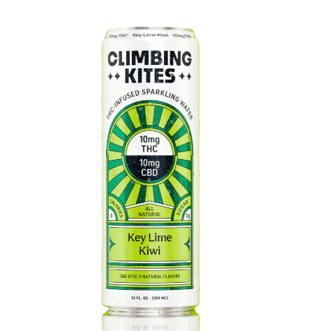 CLIMBING KITES - Climbing Kites | Key Lime Kiwi Sparkling Water | 10mg THC:CBD Main Image