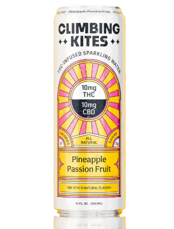 CLIMBING KITES - Climbing Kites | Pineapple Passion Fruit Sparking Water | 10mg THC:CBD Main Image