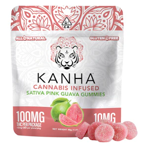 Kanha - Pink Guava Gummies - Sativa - 10pcs - 100mg [Kanha]