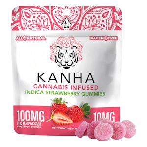 Kanha - Strawberry - Indica - 10pcs - 100mg [Kanha]