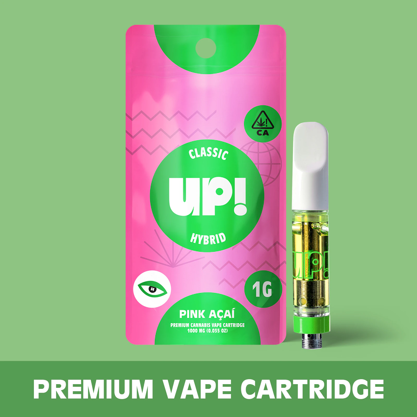 UP! - UP!: Pink Acai 1g Classic Vape Cart (H) Main Image