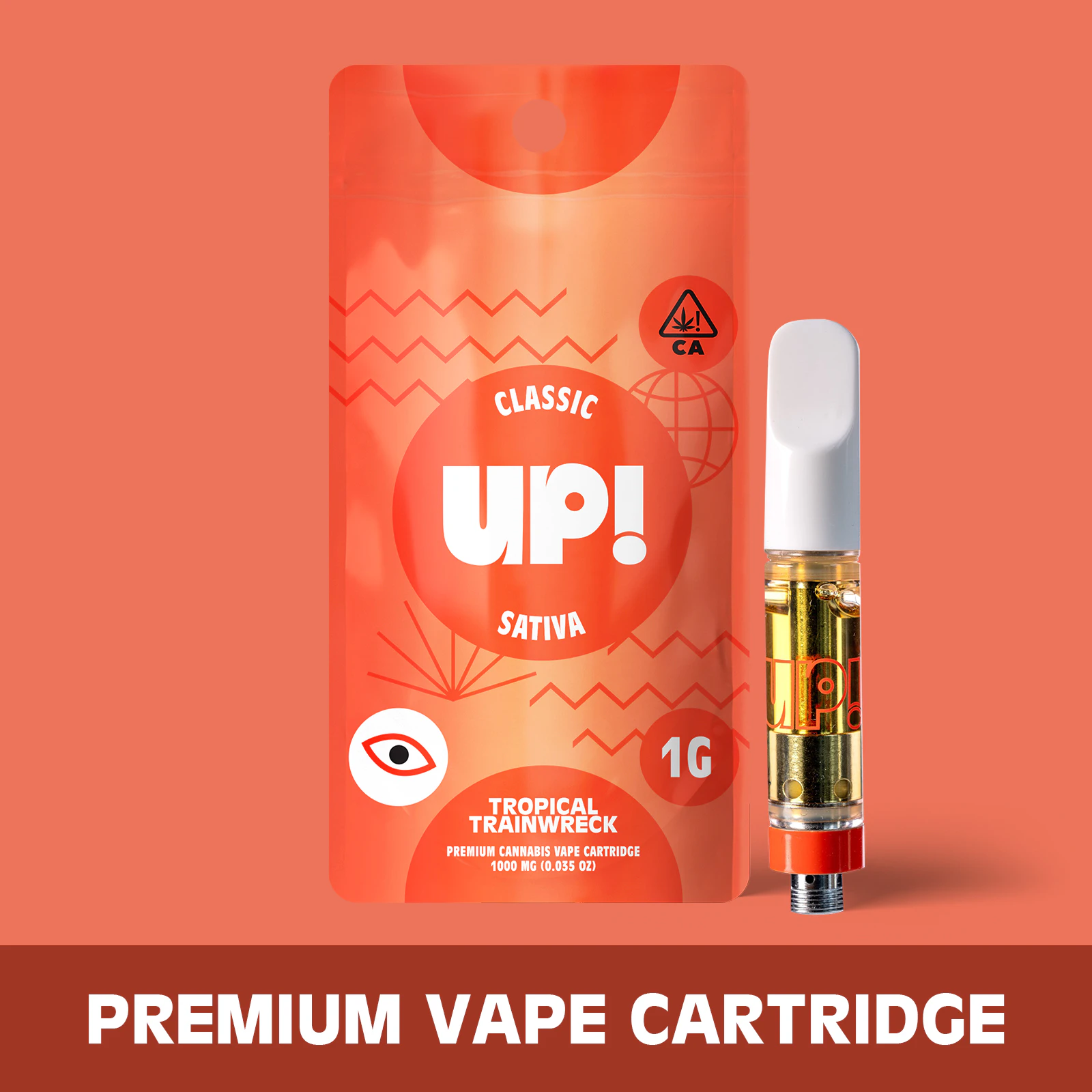 UP! - UP!: Tropical Trainwreck 1g Classic Vape Cart (S) Main Image