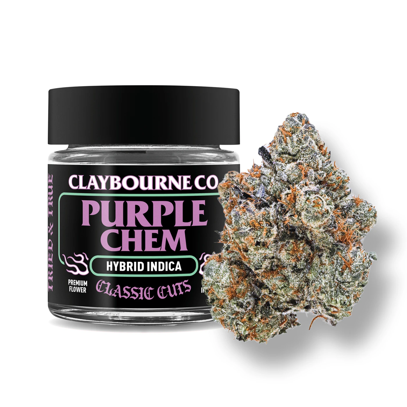 Claybourne Co. - CLAYBOURNE | PURPLE CHEM | FLOWER | 3.5G Main Image