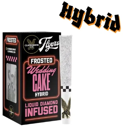 Claybourne Co. - CLAYBOURNE - Infused Prerolls - Wedding Cake - Frosted Flyers - 5PK - 2.5G Main Image