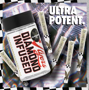 CLAYBOURNE CO. - CLAYBOURNE - Infused Prerolls - Wedding Cake - Diamond Infused - 5PK - 2.5G