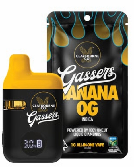 AIO - Banana OG - Gassers - Liquid Diamonds - 1G