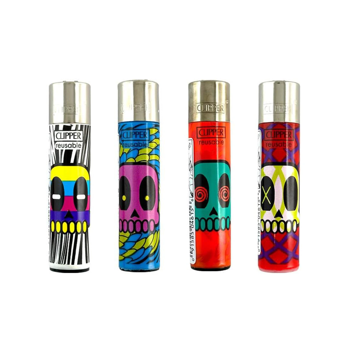 Nexus - Clipper Reusable Skulls Life Lighter Main Image