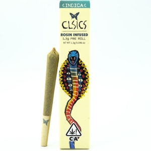 CLSICS - Deep purple 1.3g Live Rosin Infused Pre - Roll - Clsics