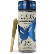 Blue Crack 2.5g 5 Pack Rosin Infused Pre-Rolls - CLSICS