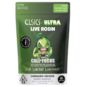 CLSICS - Edible - Call of Focus - Sativa - Live Rosin Gummies - 10PK - 100MG