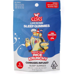 CLSICS - Rice Krunchy 125mg 10 Pack Live Rosin Gummies - Clsics