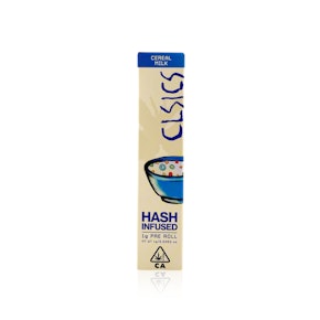 CLSICS - Infused Preroll - Cereal Milk - Hash - 1G