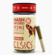 Clsics Hash Infused 10pk Prerolls 3g Mango Cult