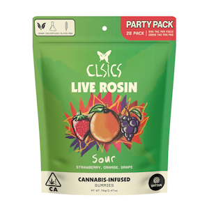 CLSICS - SOUR LIVE ROSIN SATIVA GUMMIES - 100MG