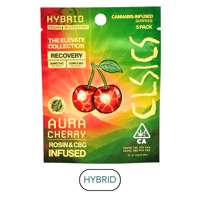 Aura Cherry - CBG - Live Rosin Gummies - 5pk - 100mg