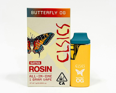 CLSICS - CLSICS | BUTTERFLY OG ROSIN - AIO | CARTRIDGE | 1G
