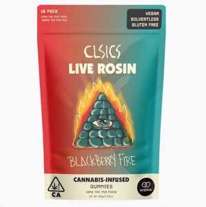 CLSICS - CLSICS: Blackberry Fire Live Rosin Gummies 10-Piece/100mg (H)