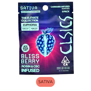CLSICS - CLSICS - Bliss Berry - CBC - Live Rosin Gummies - 5pk - 100mg