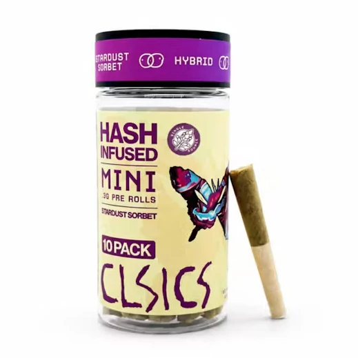 CLSICS - CLSICS Hash Infused 10pk Prerolls 3g Stardust Sorbet Main Image