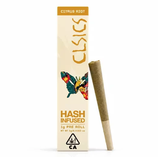 CLSICS - CLSICS Hash Infused Preroll 1g Citrus Riot Main Image