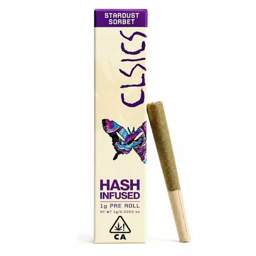 CLSICS - CLSICS Hash Infused Preroll 1g Stardust Sorbet Main Image