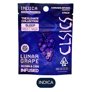 CLSICS - CLSICS - Lunar Grape - CBN - Live Rosin Gummies - 5pk - 100mg