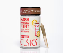 CLSICS: Pink Lemon Up Hash Infused .3g Pre-Roll 10-Pack/3g (H)