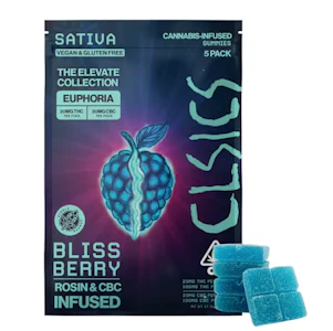 CLSICS - CLSICS Rosin 5pk Gummies Bliss Berry CBC