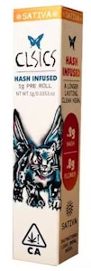 CLSICS - CLSICS Hash Infused Preroll 1g Blue Crack