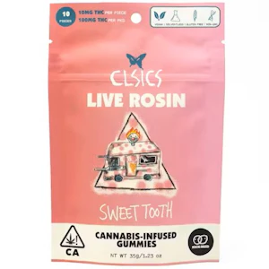 CLSICS - Sweet Tooth 100mg 10 Pack Live Rosin Gummies - CLSICS