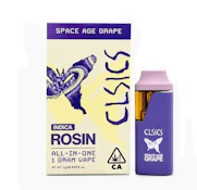 SPACE AGE GRAPE LIVE ROSIN ALL IN ONE DISPOSABLE 1G - CLSICS