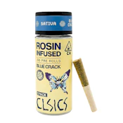 CLSICS | Blue Crack | Rosin Infused Pre-Roll Pack | [2.5g] 5pk | Sativa