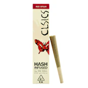 CLSICS | Red Opium | Hash Infused Pre-Roll | [1g] | Indica