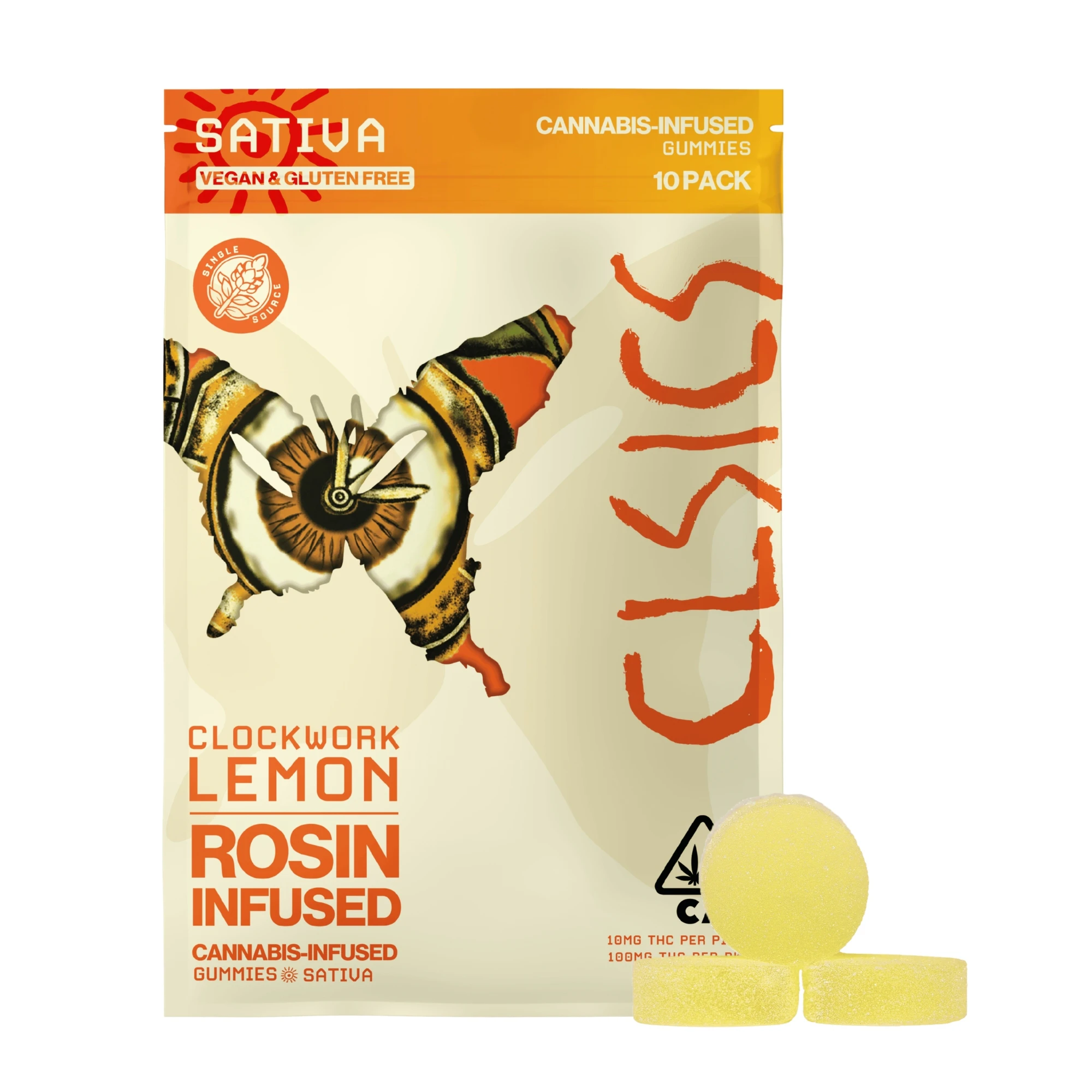CLSICS - CLSICS | Clockwork Lemon | Gummies | [100mg] 10pk | Sativa Main Image