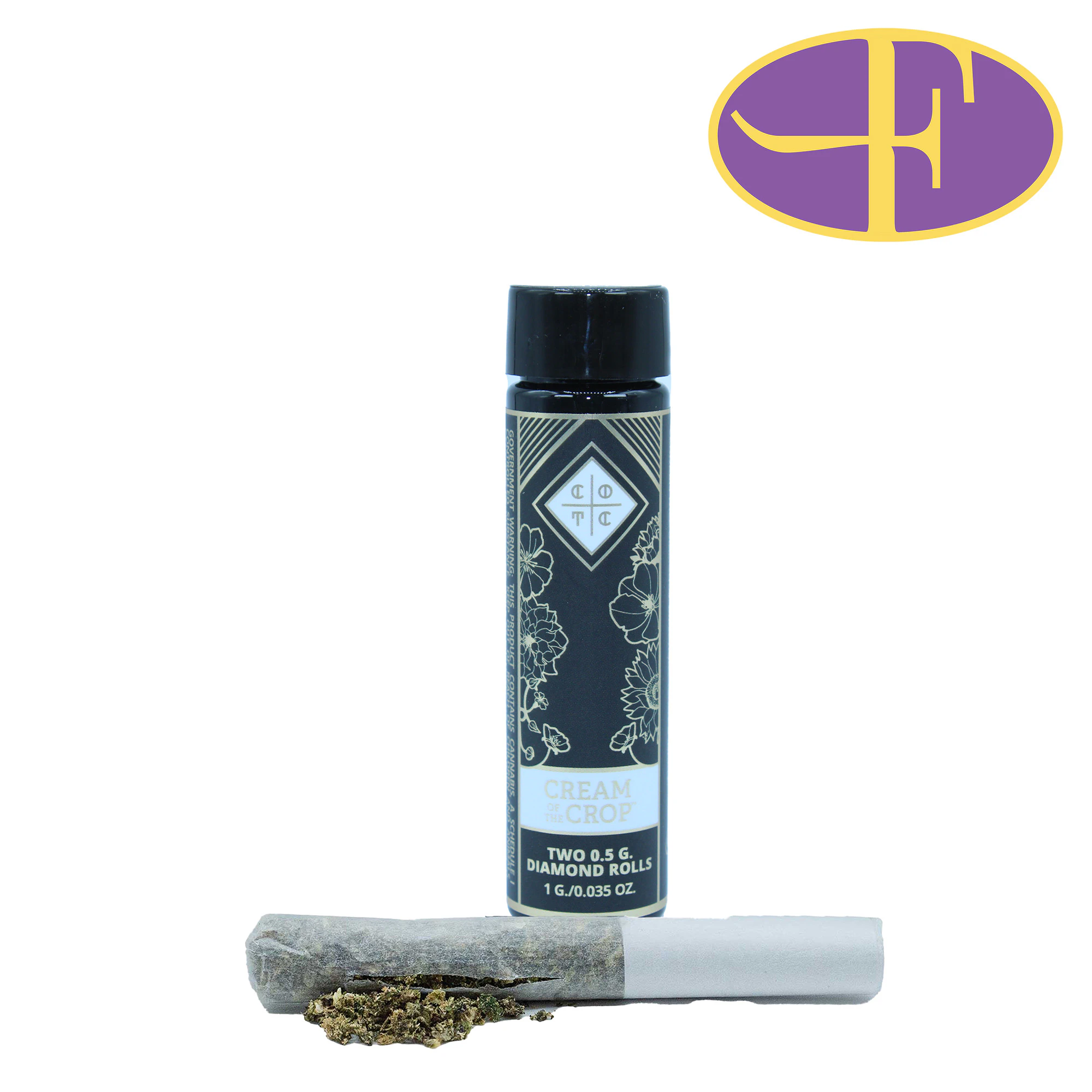 Cream Of The Crop. - Pave Runtz x F.A.A.F.O. Diamond Infused Pre-Rolls (2pk) Main Image