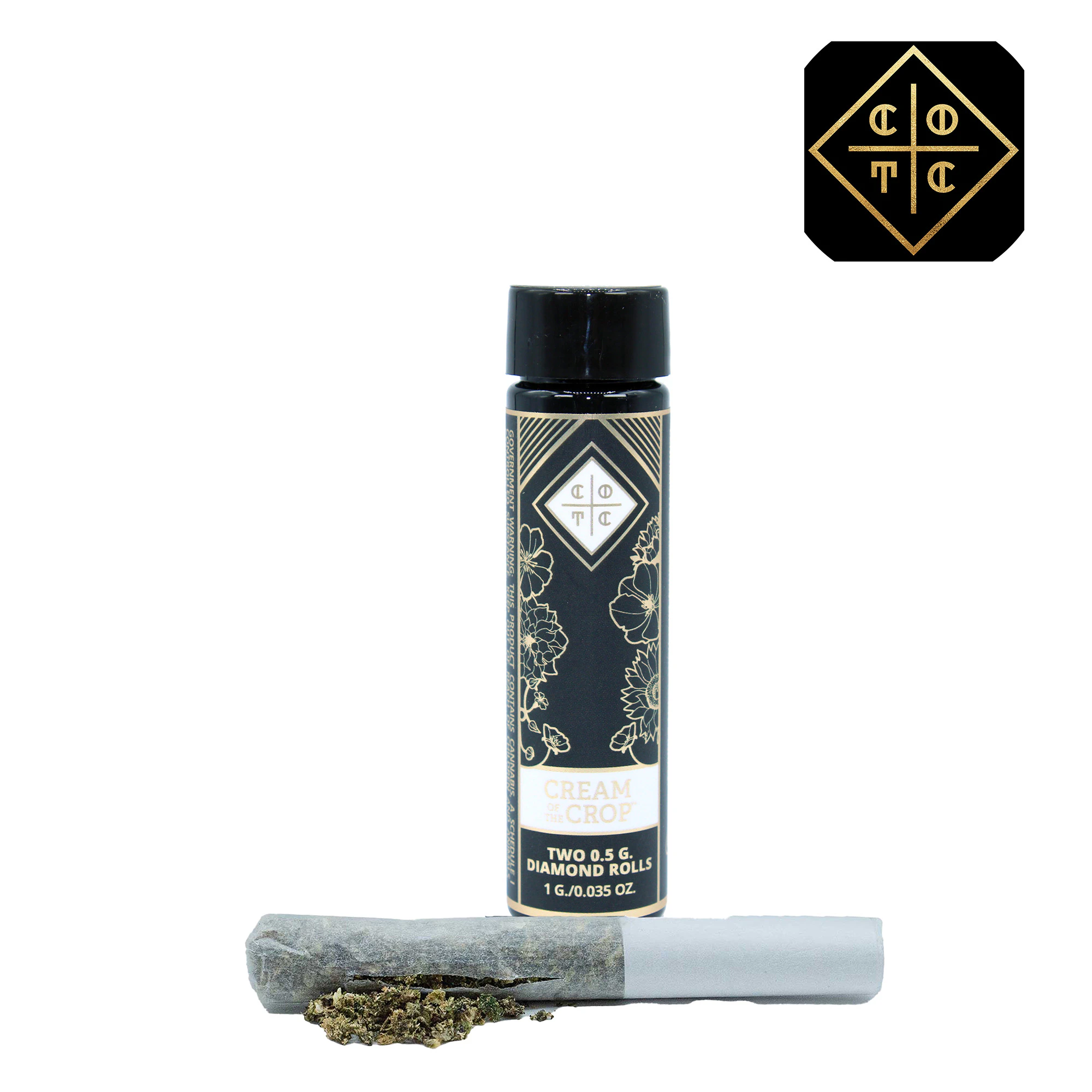 Cream Of The Crop. - High C x Key Lime Jack Diamond Infused Pre-Rolls Main Image