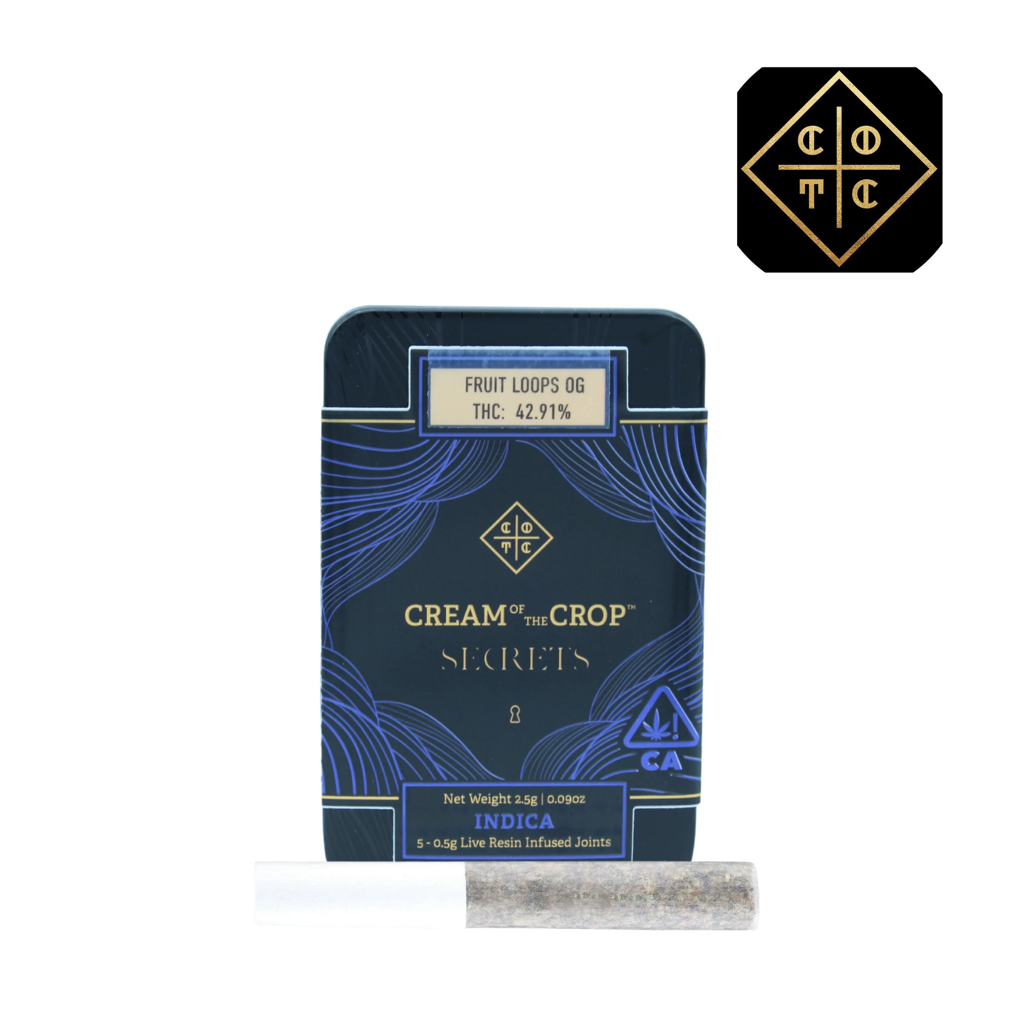 Cream Of The Crop. - Fruit Loops OG Live Resin Infused Pre-Roll Pack (5pk) Main Image