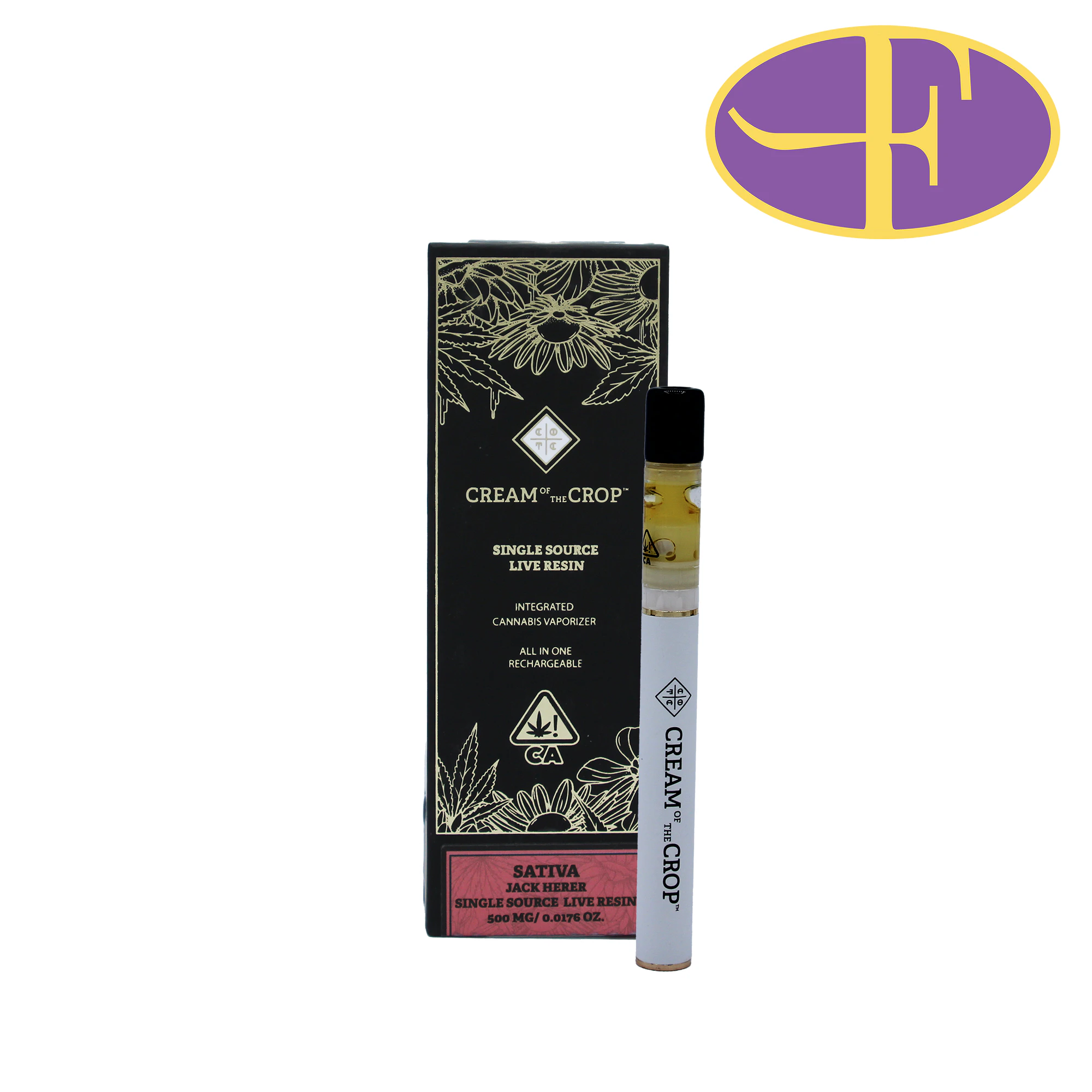 Cream Of The Crop. - Jack Herer Live Resin Disposable Vape Main Image