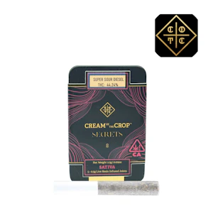 Cream Of The Crop. - Super Sour Diesel Live Resin Infused Pre-Roll Pack (5pk)