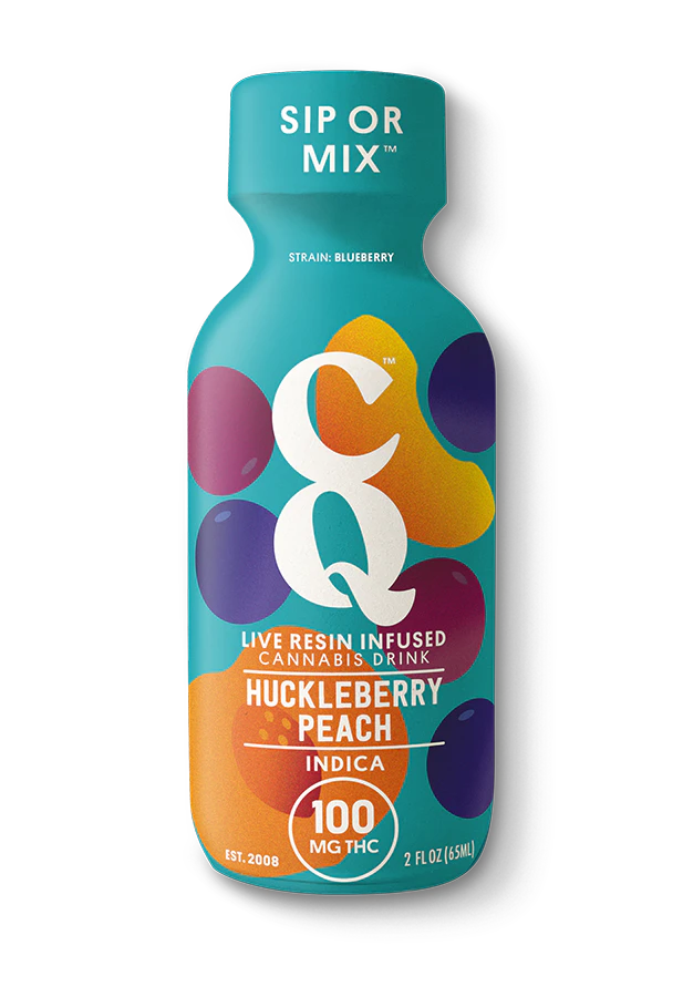 CQ Drinks - CQ Huckleberry Peach Shot - 100MG 2FL OZ LR Drink Main Image