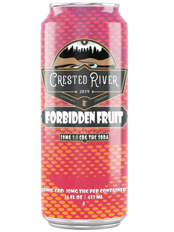 CRESTED RIVER - Crested River | Forbidden Fruit Soda | 10mg THC:CBD Main Image