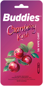 Buddies - Cranberry Kush, Flavored Distillate, 1g