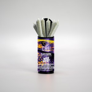 CRU - CRU | Black Mamba - Kief infused pre roll pack | Indica(6pk) 