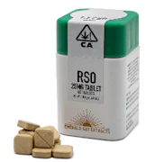 EMERALD BAY EXTRACT: Apple Fritter 1:1 RSO Tablets - 40 Tablets/25mg per Tablet/1000mg Per Package 