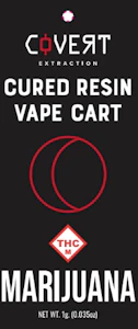 COVERT EXTRACTION - COVERT - PAPAYA SYRUP CURED RESIN VAPE CART 1 GRAM