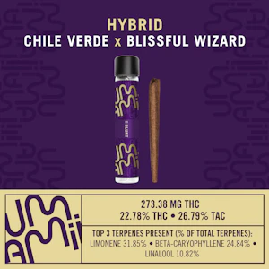 Umami - Umamii | Chili Verde x Blissful Wizard | 1.2G infused Blunt