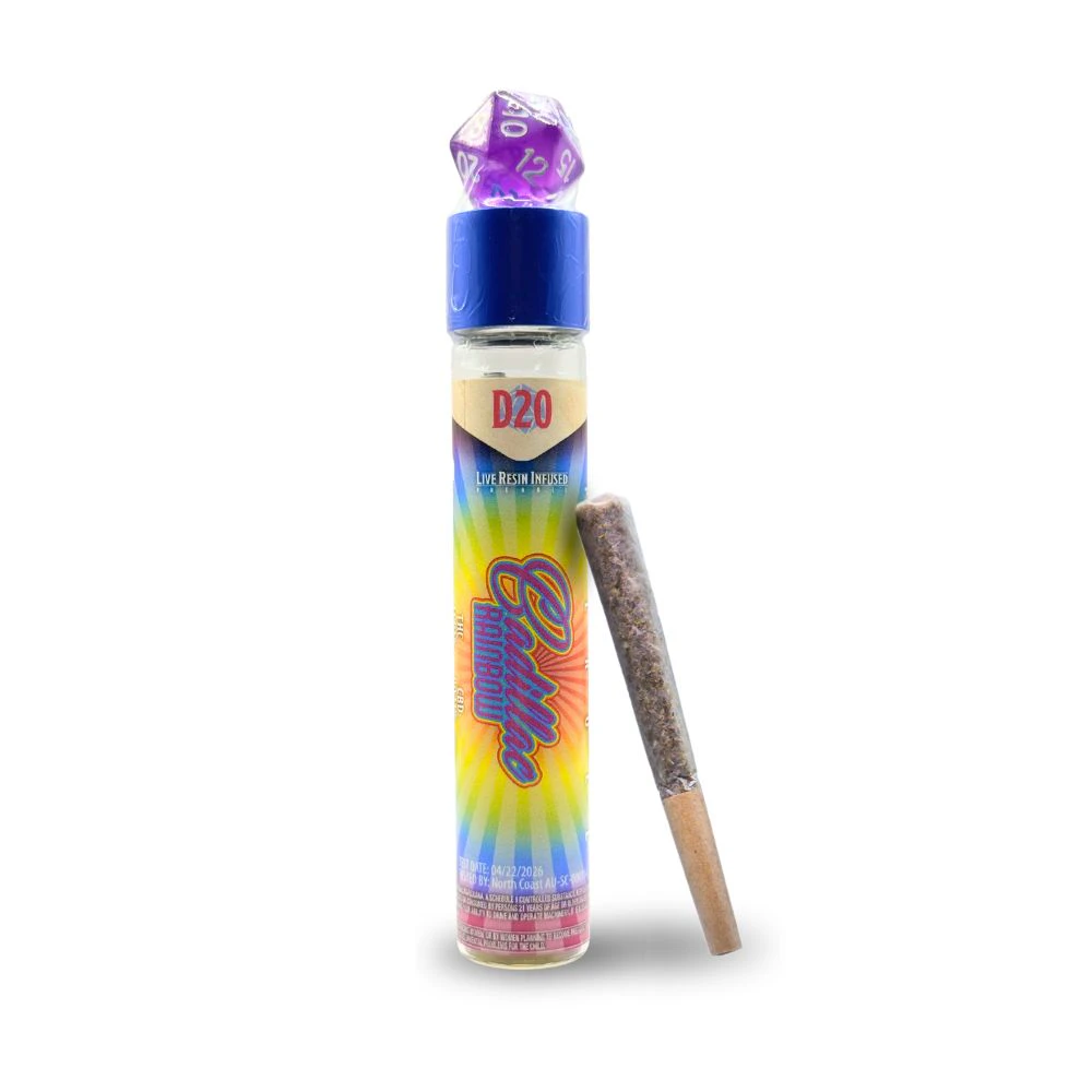Galenas - Cadillac Rainbow D20 1.2g Live Resin Infused Preroll - GALENAS Main Image
