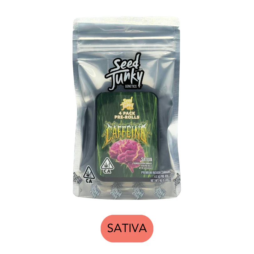 Seed Junky - Seed Junky - Caffeine 4pk - Preroll Pack - 4.0g Main Image